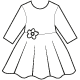 Patrons de robes avec manches pour bébé et  petites filles