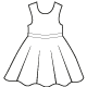 Patrons de robes sans manches pour petites filles